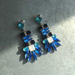 BaubleBar blue crystal earrings